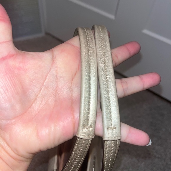 Coach Chelsea Metallic Gold Shimmer Bag - Picture 4 of 8